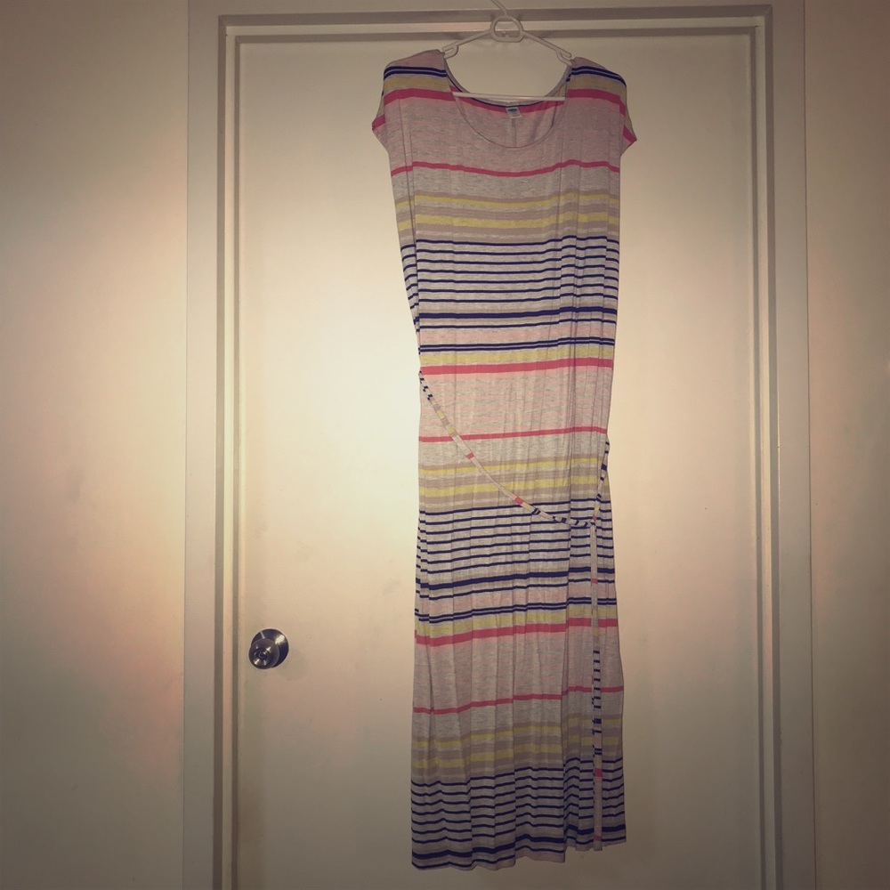 Multi Stripped Maxi Dress